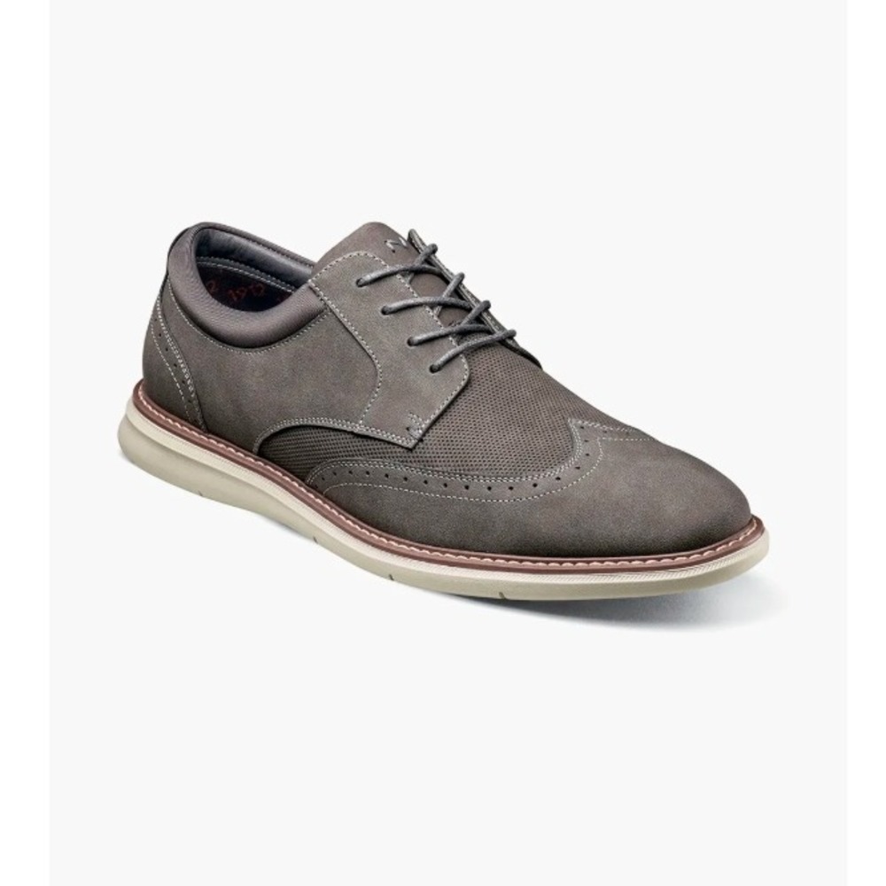 NWT Nunn Bush Chase WT OX Mens Gray Multi Wingtip Oxford Shoes 13 M 85128